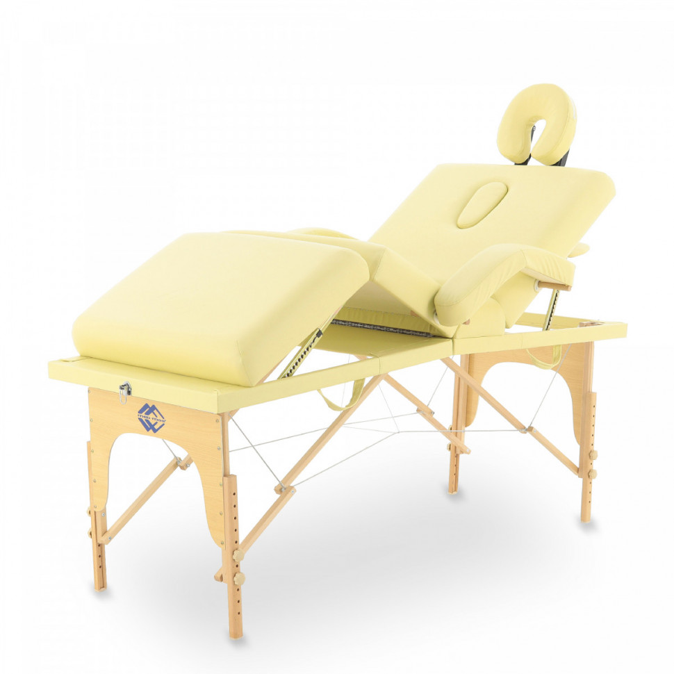 Стол массажный складной деревянный JF-Tapered (МСТ-141) 4-секц (бежевый) Стол массажный складной деревянный JF-Tapered (МСТ-141) 4-секц (бежевый)