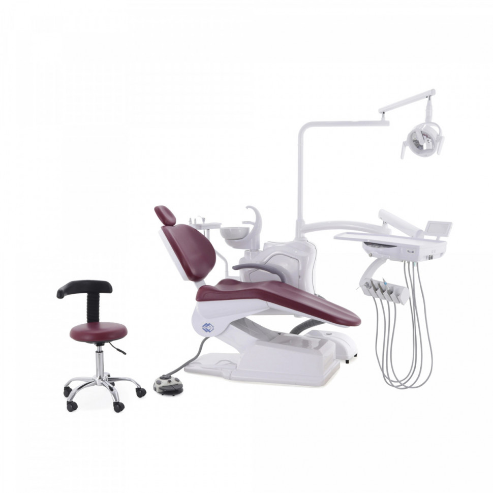 Стоматологическая установка CQ-215 (СО-001М-00) коричневый, нижняя подача