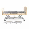 Кровать для лежачих больных с матрасом электрическая MED-MOS DB-2B с поворотным креслом в левую сторону (светлое дерево)