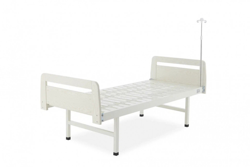 Кровать механическая Мед-Мос Е-18 (ММ-0020Д-01) ЛДСП (светлое дерево) с матрасом Кровать механическая Мед-Мос Е-18 (ММ-0020Д-01) ЛДСП (светлое дерево) с матрасом