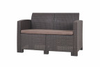 Arizona b:rattan, Диван двухместный, венге (2-х местная подушка)